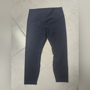 Lululemon Wunder Train High-Rise Tight Leggings 25" Navy Size 16